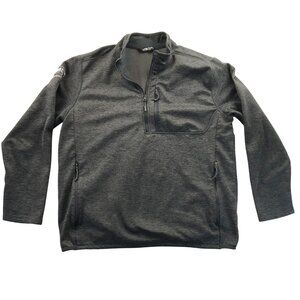 The North Face Mens Quater Zip Jacket Size XL Gray Pullover Bimbo Bakeries USA